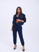 6627 KOT PANTOLON-MAVİ resmi